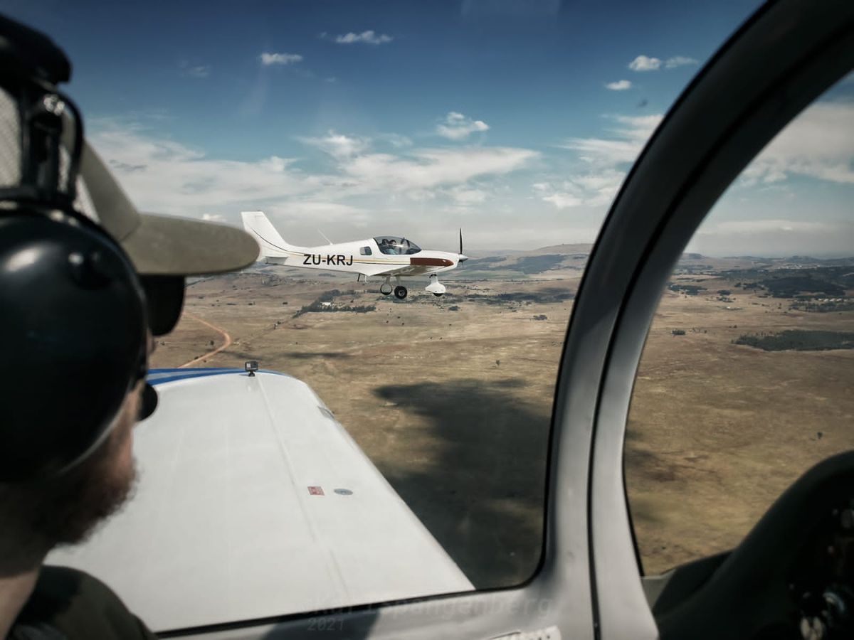 Formation flight over the Highveld